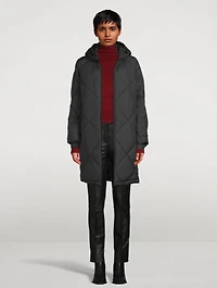 Quilted Jacket With Hood