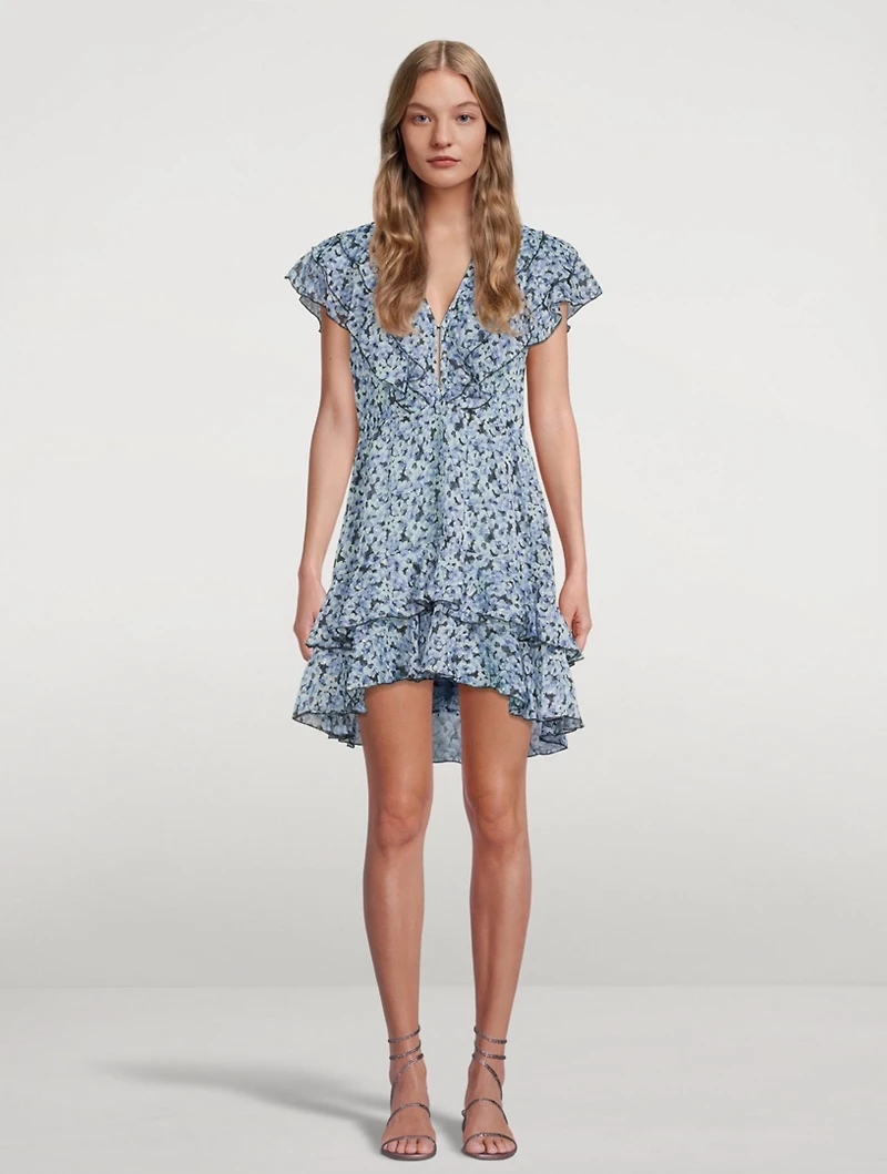 Suri Printed Chiffon Mini Dress