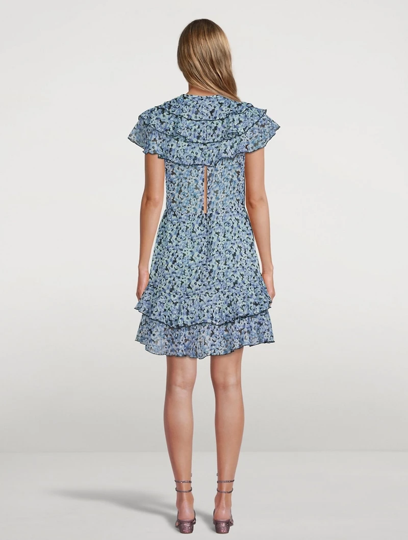 Suri Printed Chiffon Mini Dress