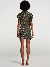 Emmanuelle Printed Chiffon Mini Dress
