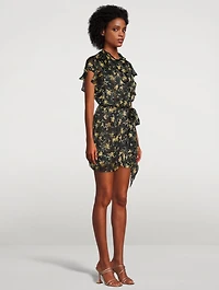 Emmanuelle Printed Chiffon Mini Dress