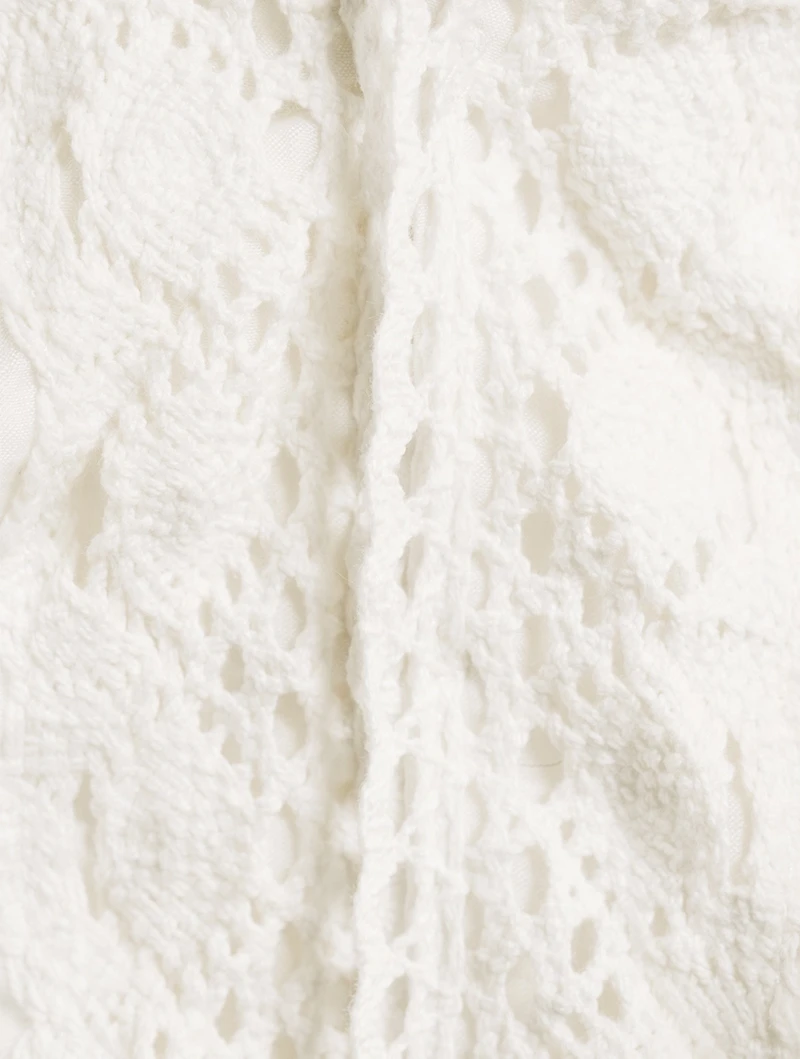 Zuri Lace Crochet Mini Dress