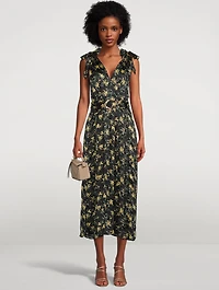 Kimber Printed Chiffon Midi Dress