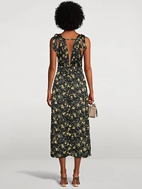 Kimber Printed Chiffon Midi Dress