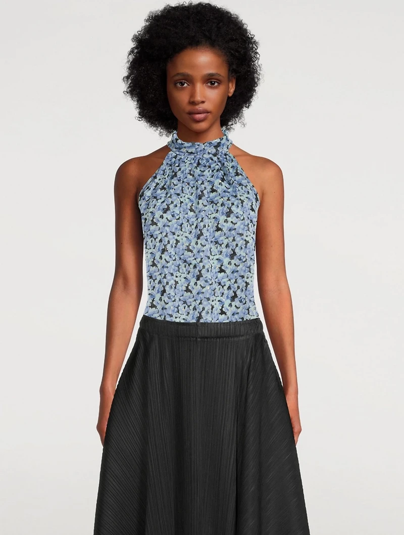 Madison Printed Chiffon Sleeveless Top
