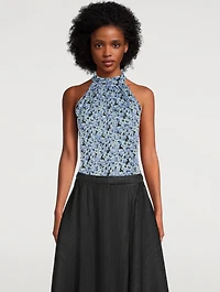 Madison Printed Chiffon Sleeveless Top