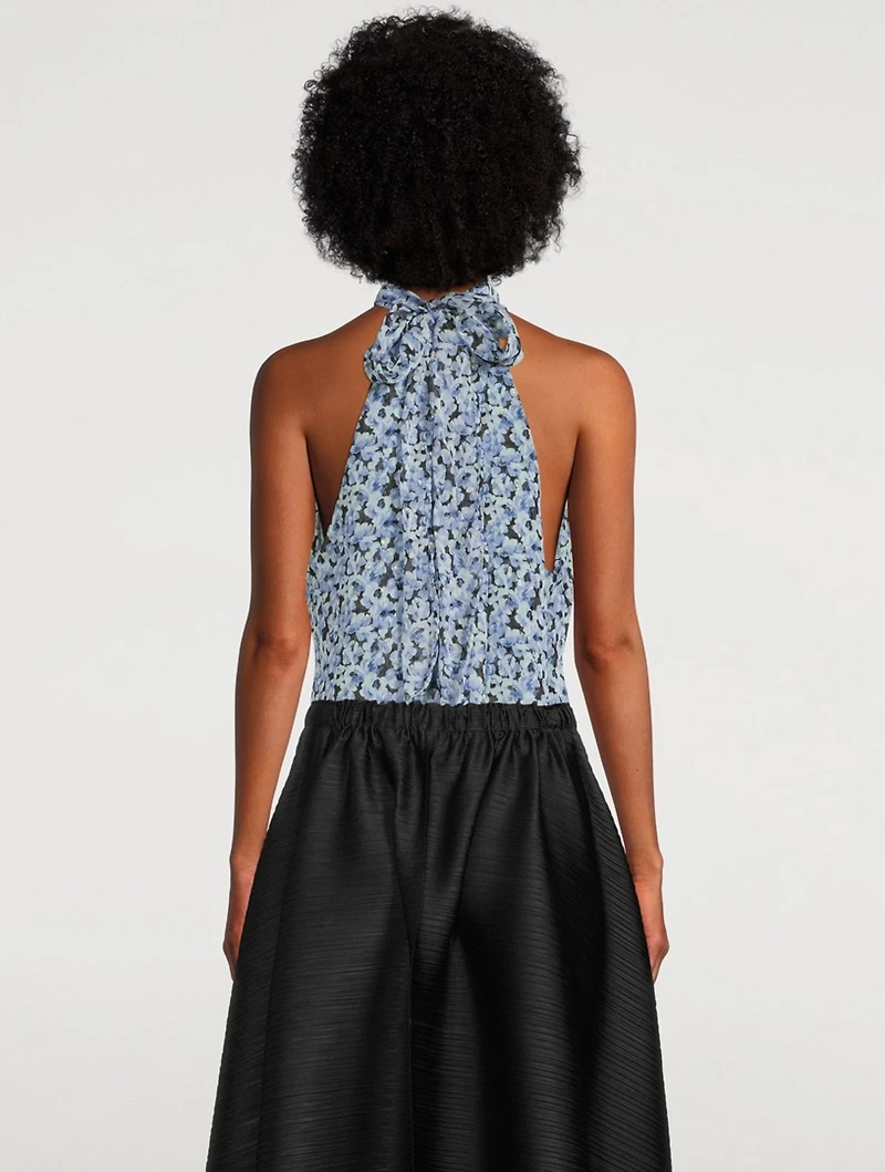 Madison Printed Chiffon Sleeveless Top