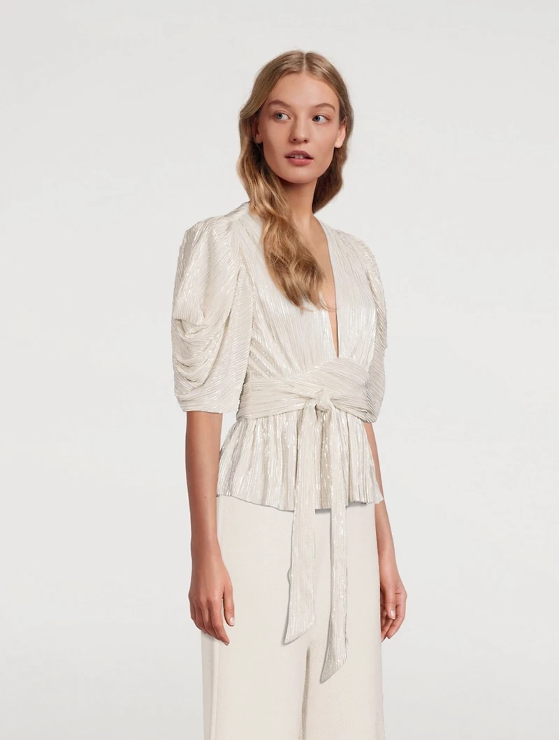Brandy Pleated Foil Top