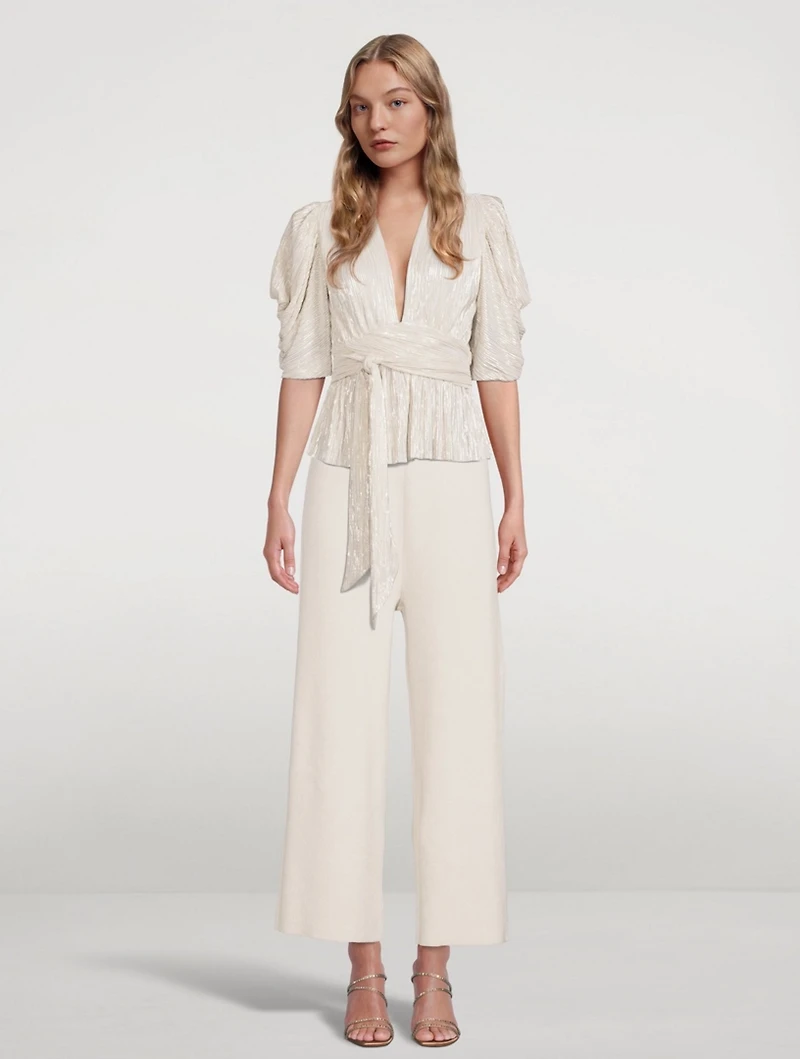Brandy Pleated Foil Top
