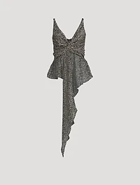 Brize Silk-Blend Twisted Top