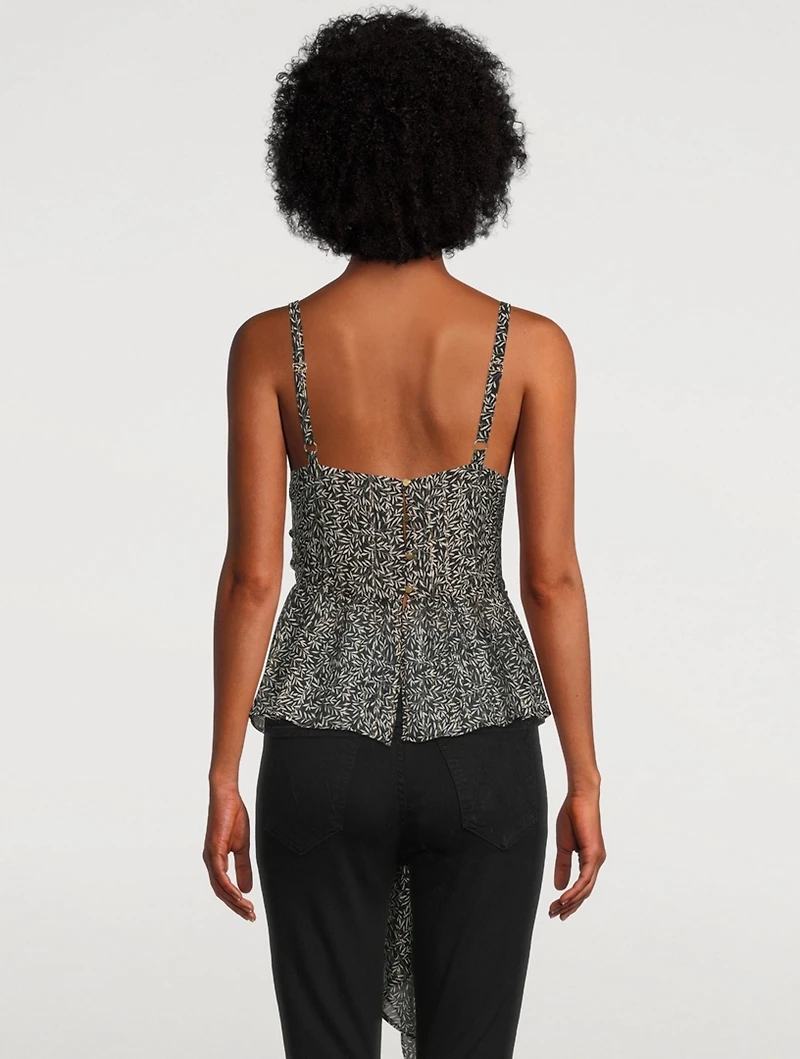 Brize Silk-Blend Twisted Top