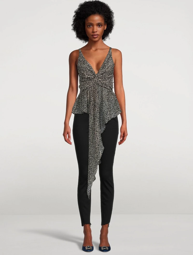 Brize Silk-Blend Twisted Top