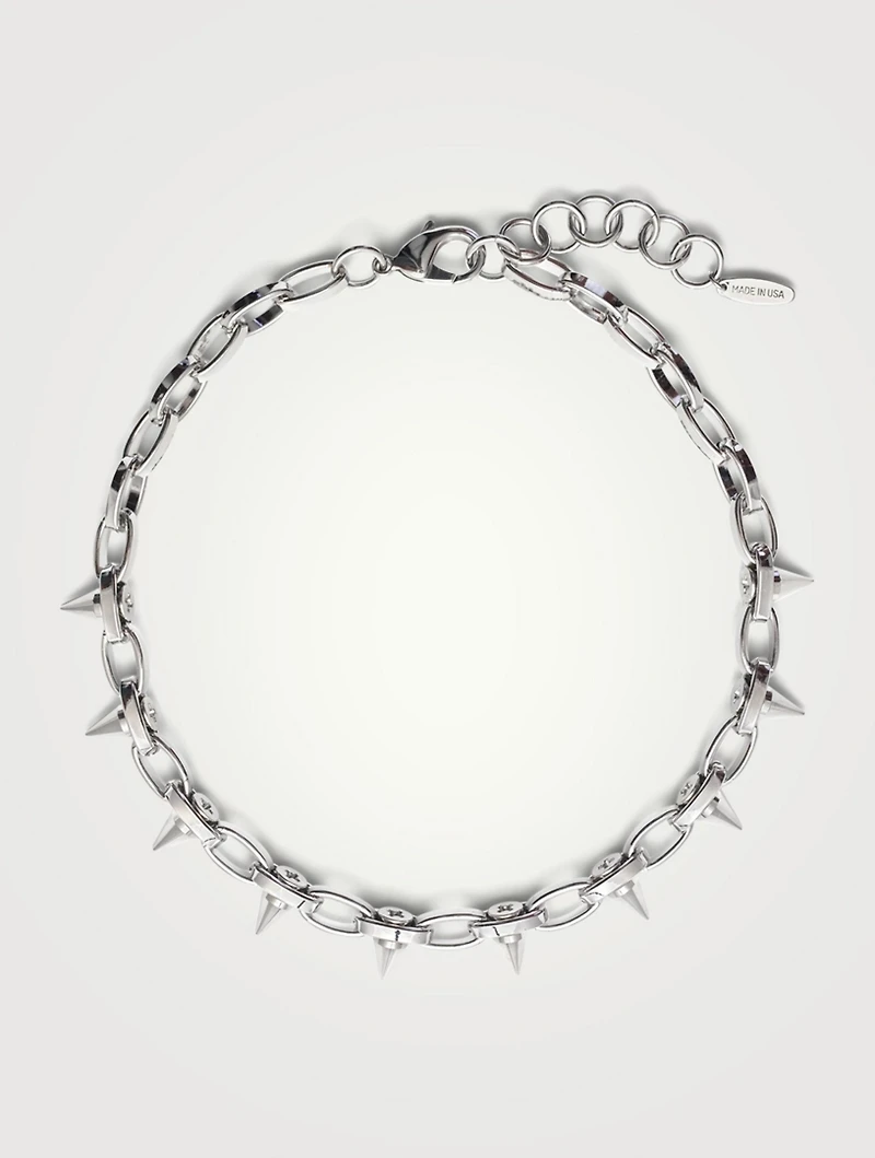 Single Row Spike Necklace