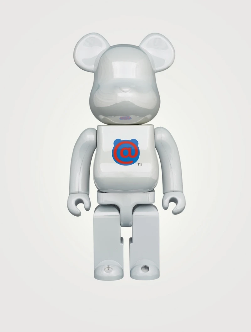 1st Model White Chrome 400% Be@rbrick