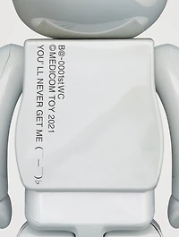 1st Model White Chrome 400% Be@rbrick