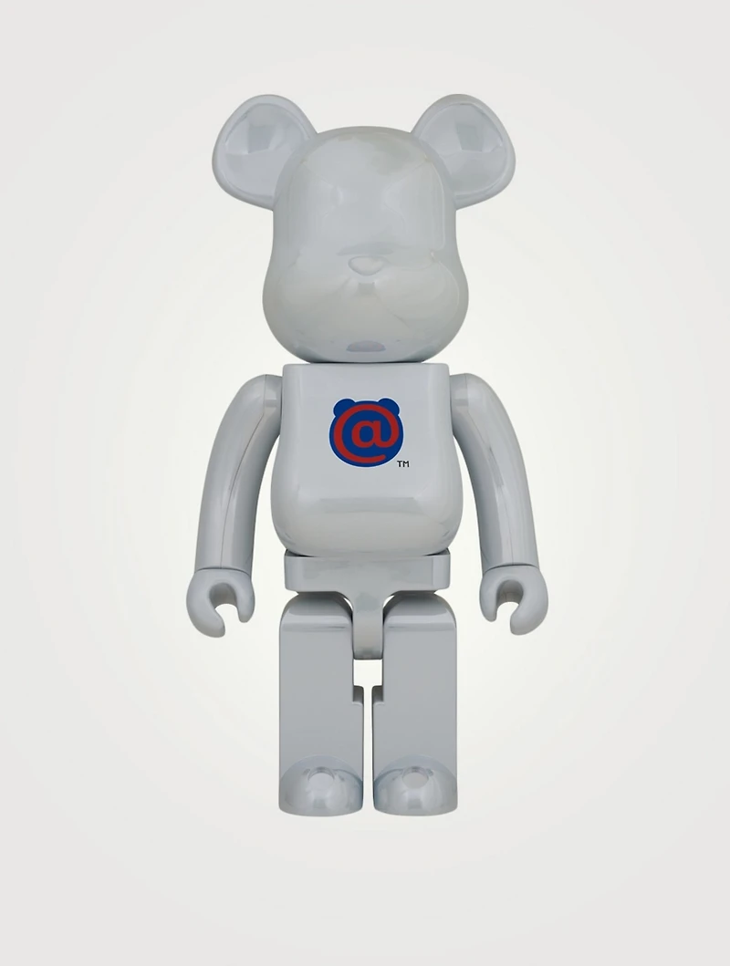 1st Model White Chrome 1000% Be@rbrick