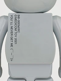 1st Model White Chrome 1000% Be@rbrick