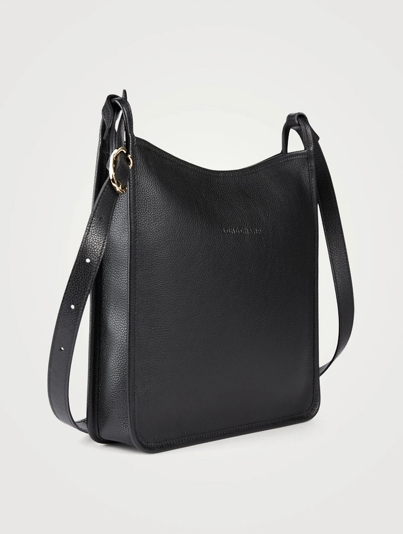 Large Le Foulonné Leather Square Crossbody Bag