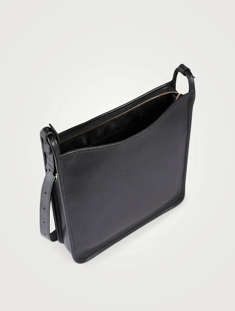 Large Le Foulonné Leather Square Crossbody Bag