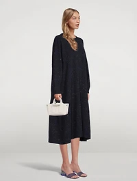 XS Roseau Leather Top Handle Bag With Acetate Chain
