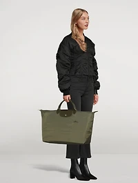 Large Le Pliage Green Travel Bag