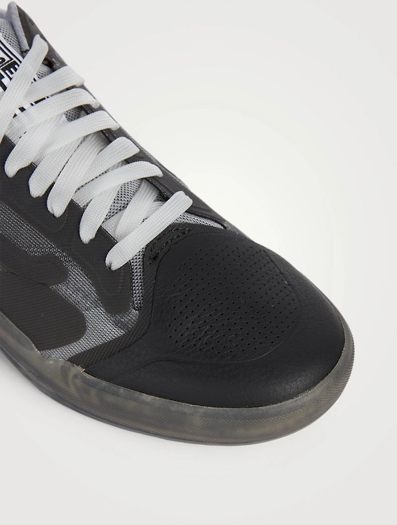 See Thru EVDNT UltimateWaffle Suede And Mesh Sneakers