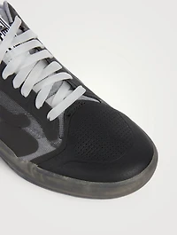See Thru EVDNT UltimateWaffle Suede And Mesh Sneakers