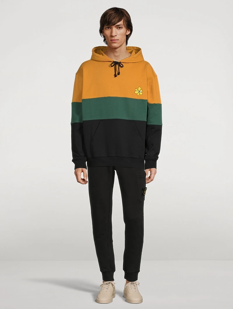 Grass Seeds Tricolour Organic Cotton Hoodie