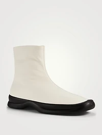 Town Leather Ankle Boots