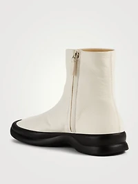 Town Leather Ankle Boots