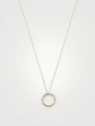 Engraved Ring Necklace