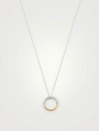 Engraved Ring Necklace