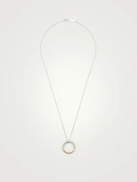 Engraved Ring Necklace