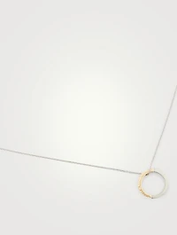 Engraved Ring Necklace