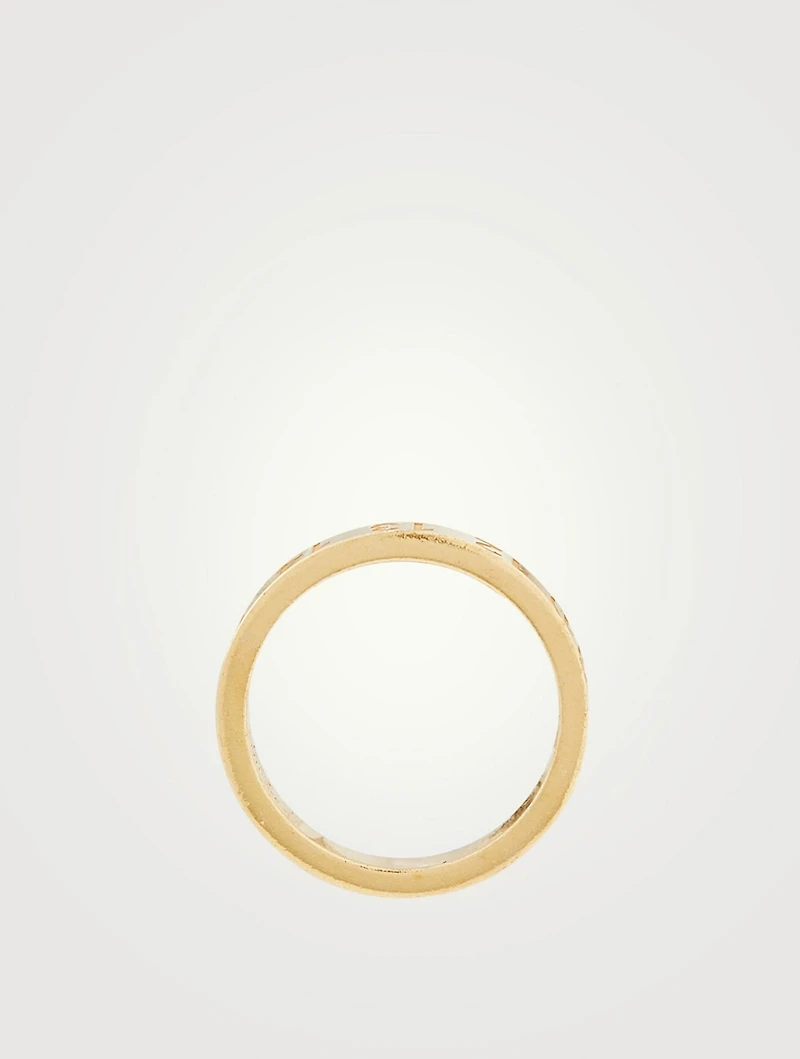 Number Logo Circle Earring