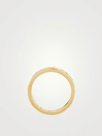 Number Logo Circle Earring