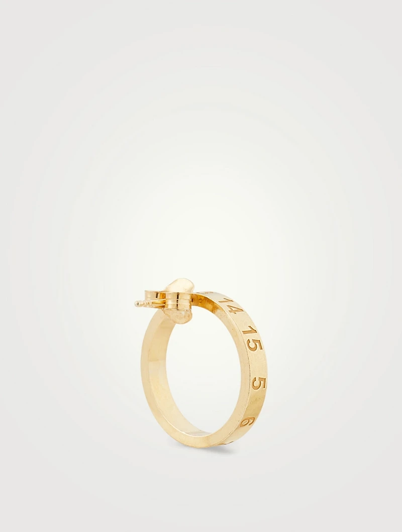 Number Logo Circle Earring