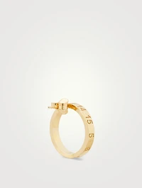 Number Logo Circle Earring