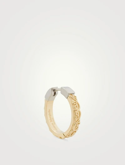 Engraved Hoop Earring