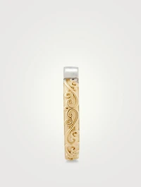 Engraved Hoop Earring