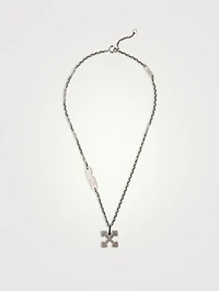 Industrial Textured Arrows Necklace