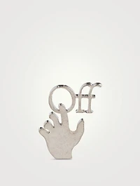 Mini Hand Off Mono Earring