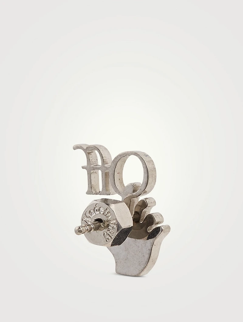 Mini Hand Off Mono Earring