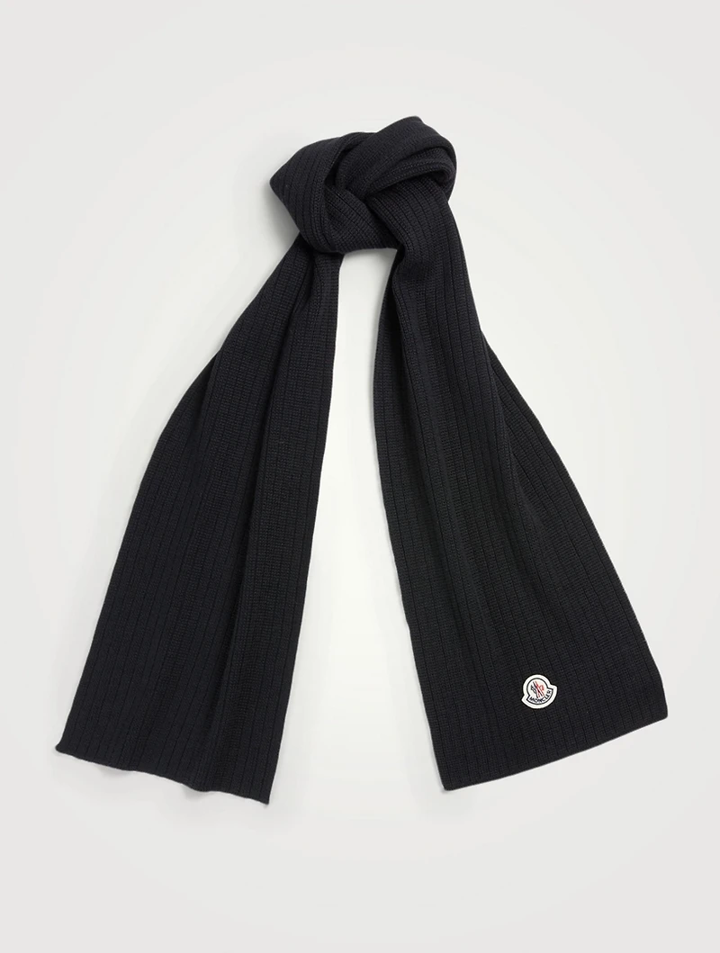 Wool Ribbed Scarf
