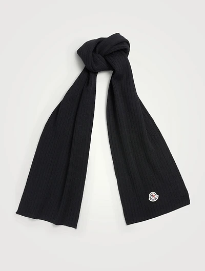 Wool Ribbed Scarf