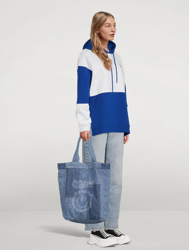 Patchwork Denim Tote Bag