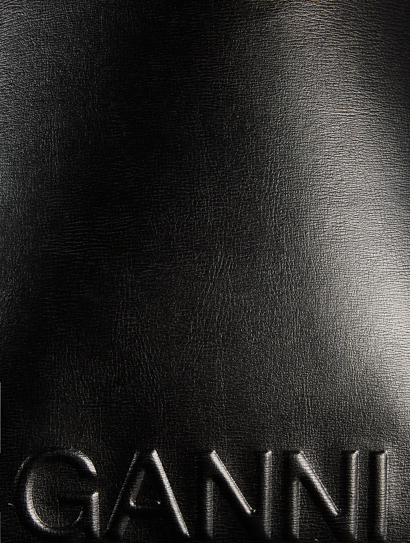 Medium Banner Recycled Leather Tote Bag