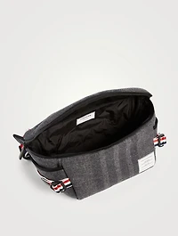 Double Face Melton 4-Bar Oversized Belt Bag
