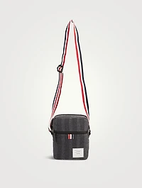 Double Face Melton 4-Bar Stripe Strap Camera Bag