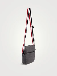 Double Face Melton 4-Bar Stripe Strap Camera Bag